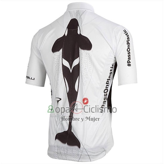 Sky Ropa Ciclismo Culotte Corto 2018 Mangas Cortas Blanco Negro